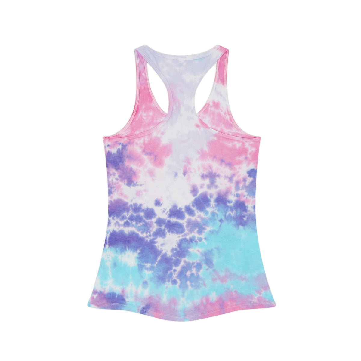 Chic Tie Dye Racerback Tank Top for Fashionistas, perfect for summer style, beachwear, and girls night out fun.